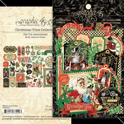 Graphic 45 Christmas Time - Die-Cut Assortment
